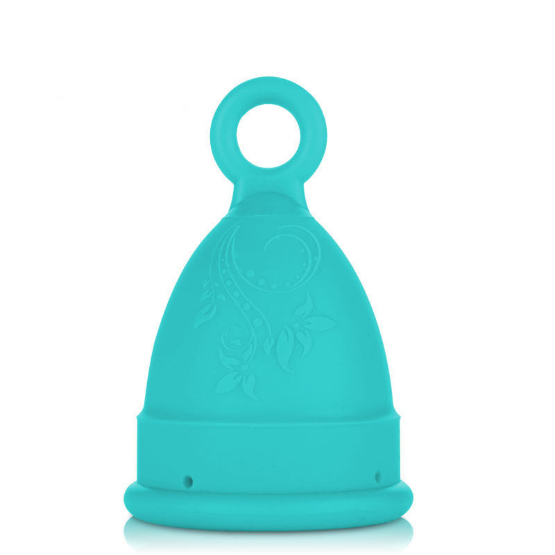 Menstrual cup, silicone, suitable for swimming during menstruation.