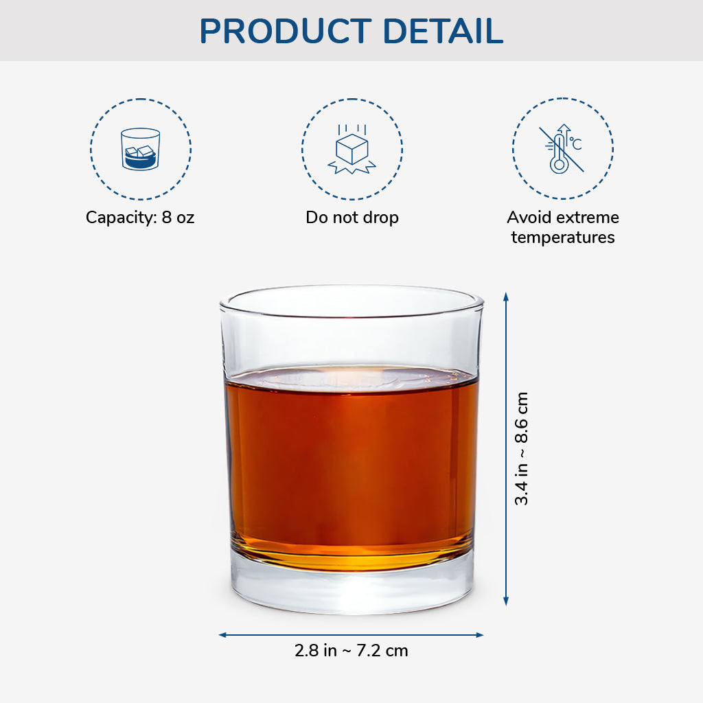 Custom What a Fucking Day Whiskey Glass - Funny Gifts for Men