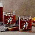 Custom What a Fucking Day Whiskey Glass - Funny Gifts for Women