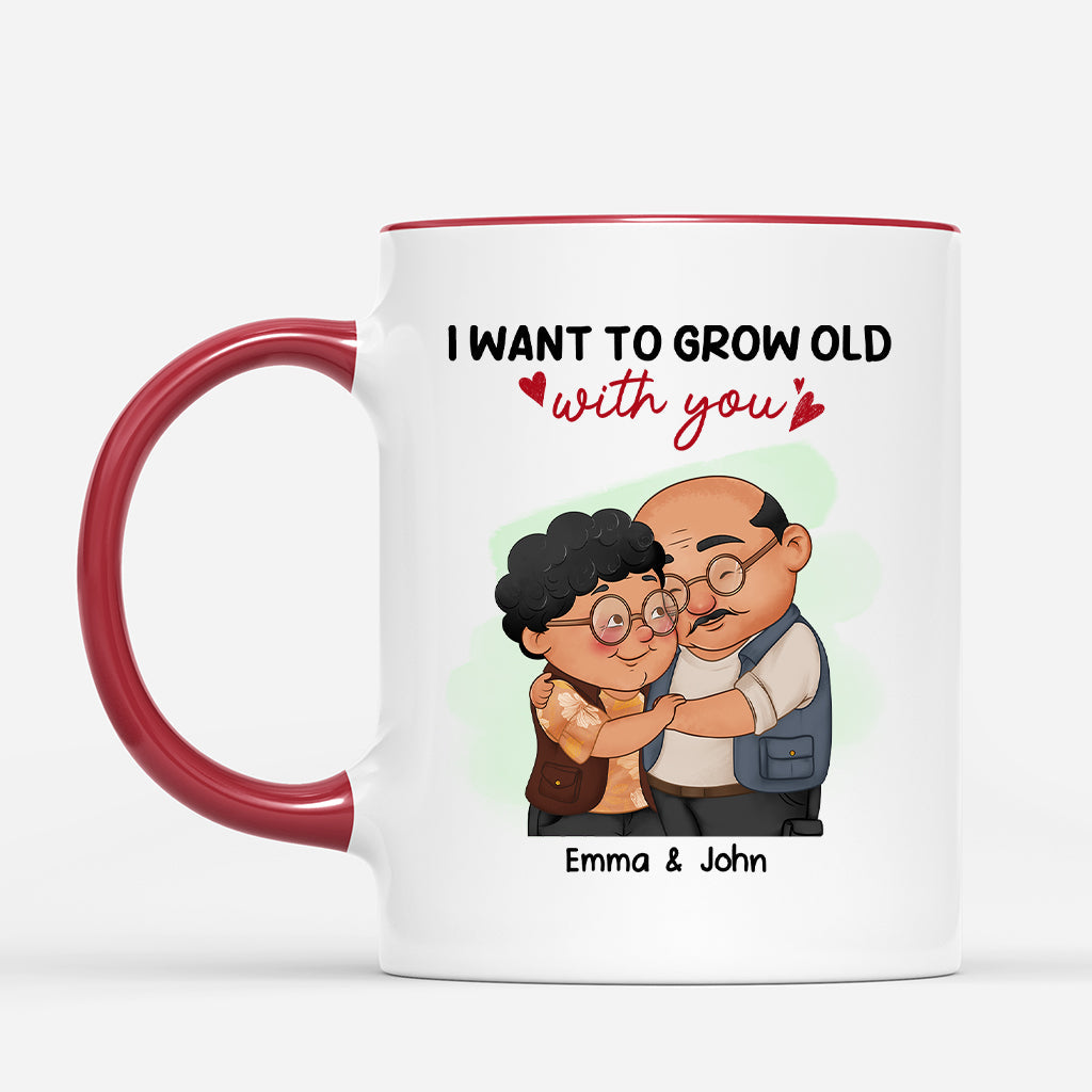 Personalized I Want To Grow Old With You Mug