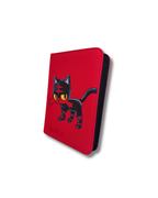 4-Pocket Red Kitten Binder