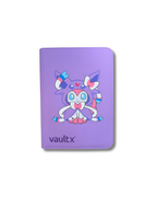 9-Pocket Purple Pink Cat Hoodie Binder