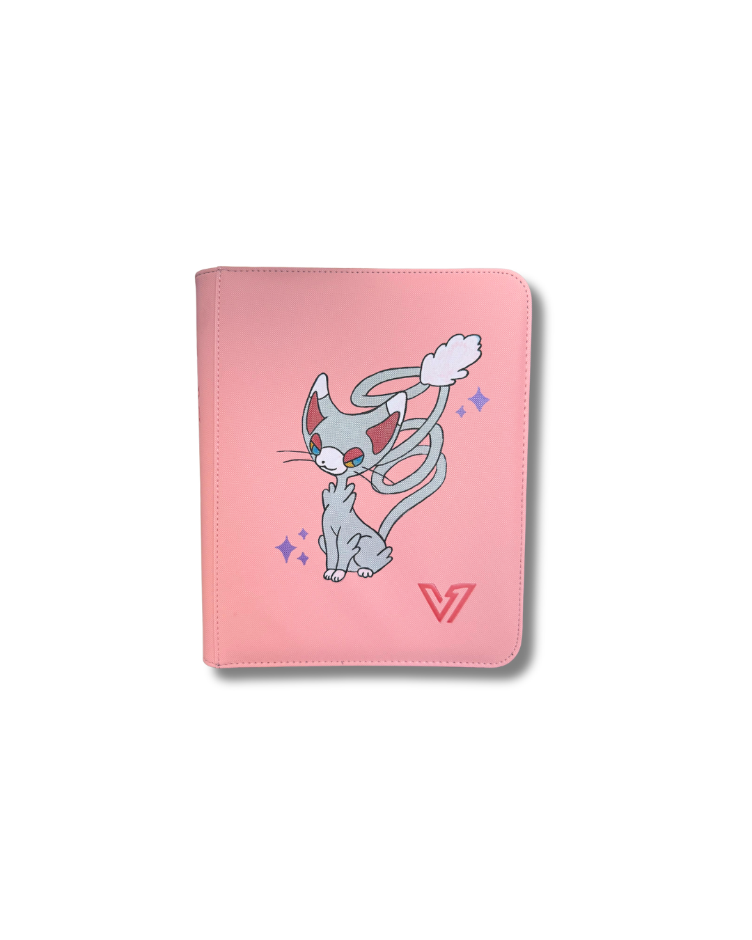 4-Pocket Metallic Cat Binder