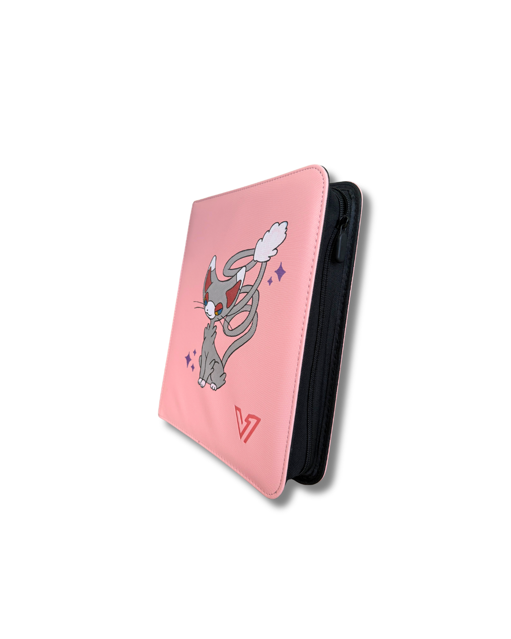 4-Pocket Metallic Cat Binder