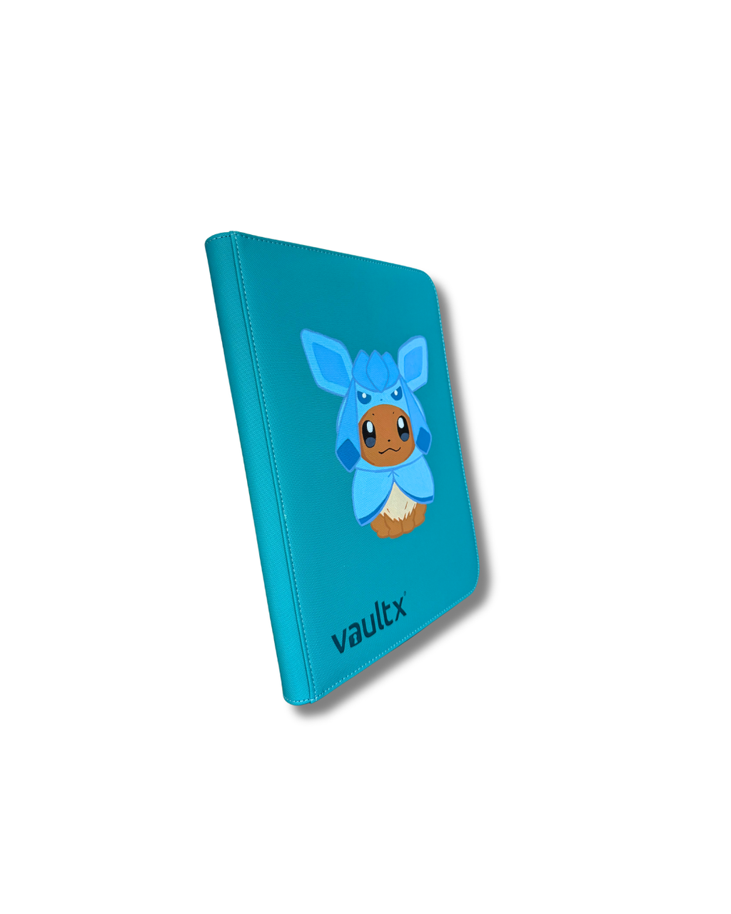 9-Pocket Teal Cat Hoodie Binder