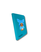 9-Pocket Teal Cat Hoodie Binder