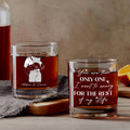 Custom Whiskey Glass - Funny Presents for Couples