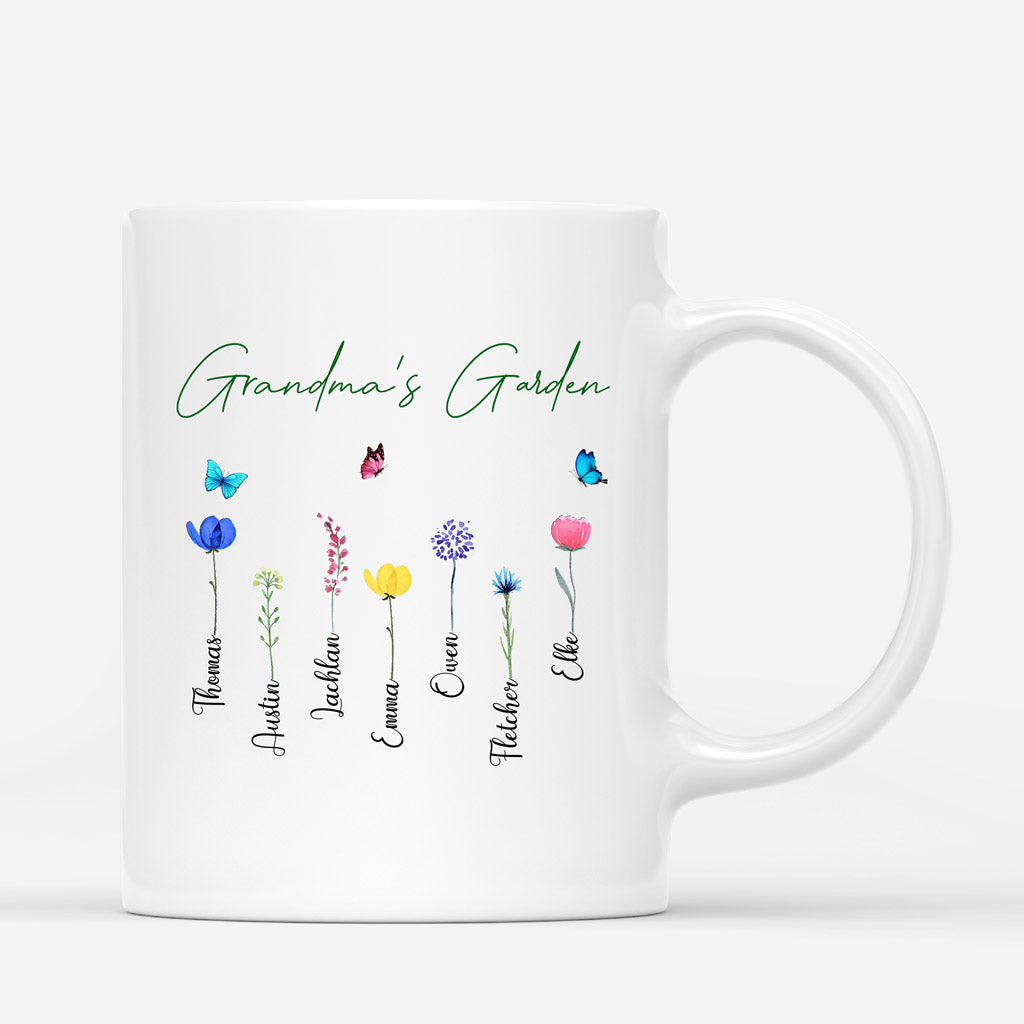 Personalized Grandma Garden Mugs