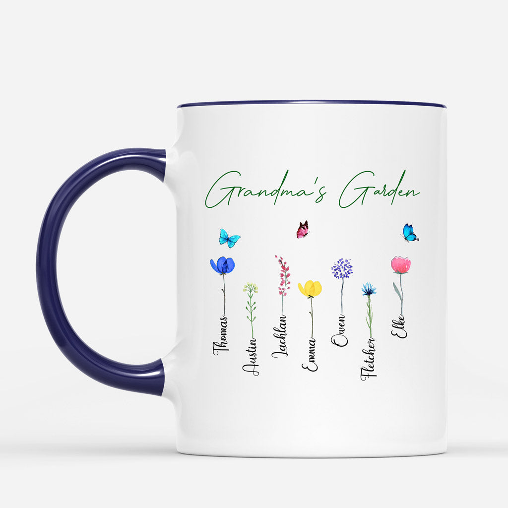 Personalized Grandma Garden Mugs