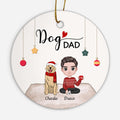 Dog Dad Ornaments - Personalized Dog Presents - Customizable Christmas Gifts
