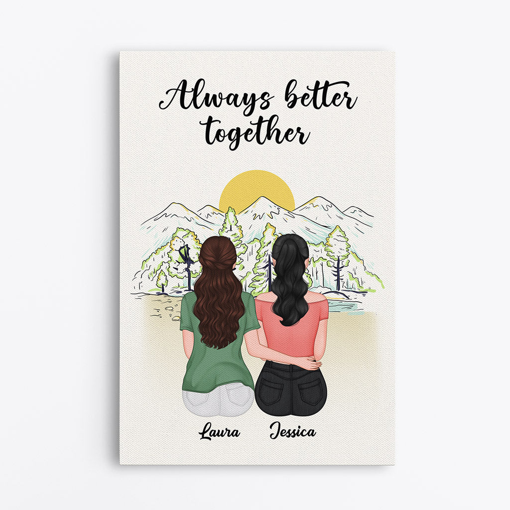 Personalized Always Better Together Canvas