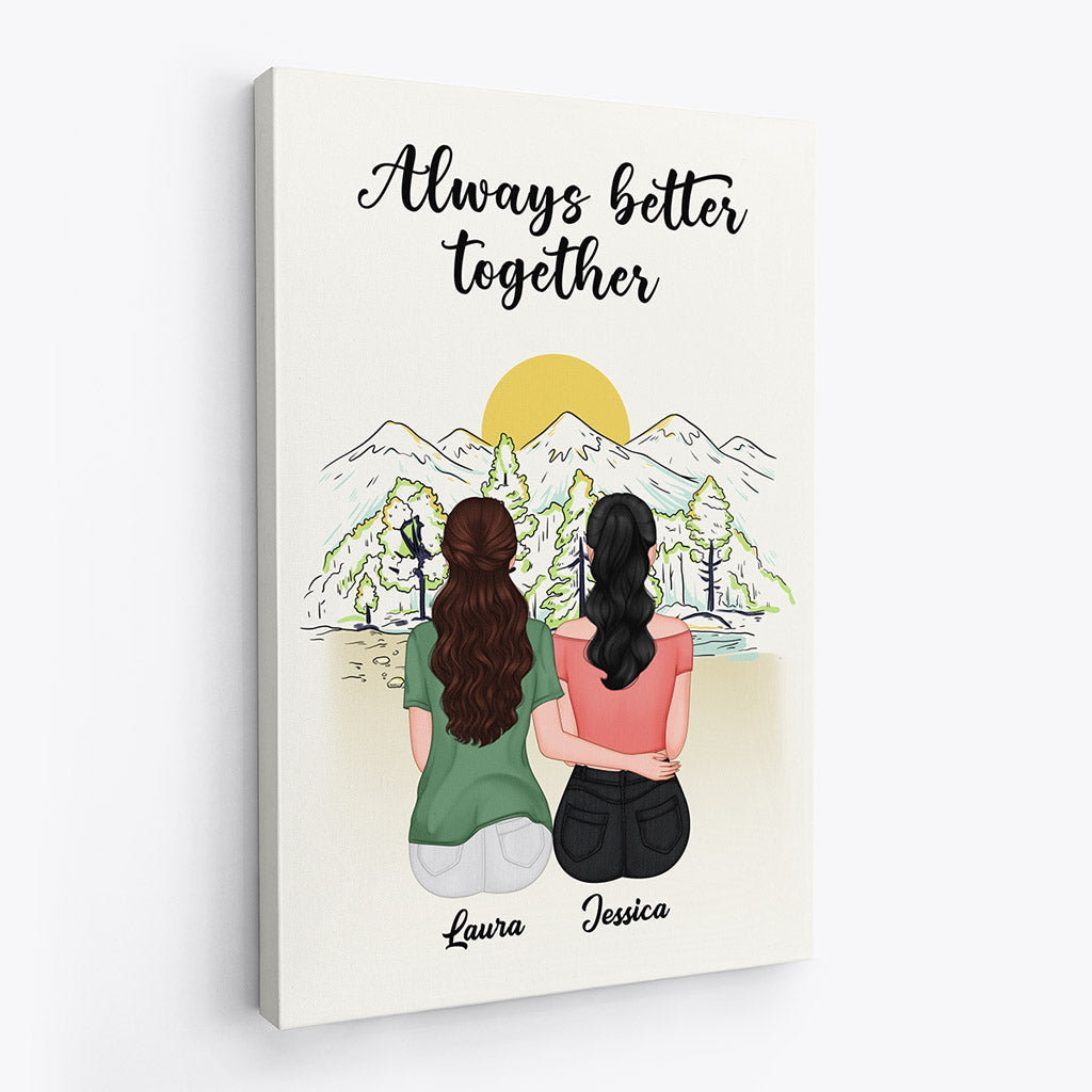 Personalized Always Better Together Canvas