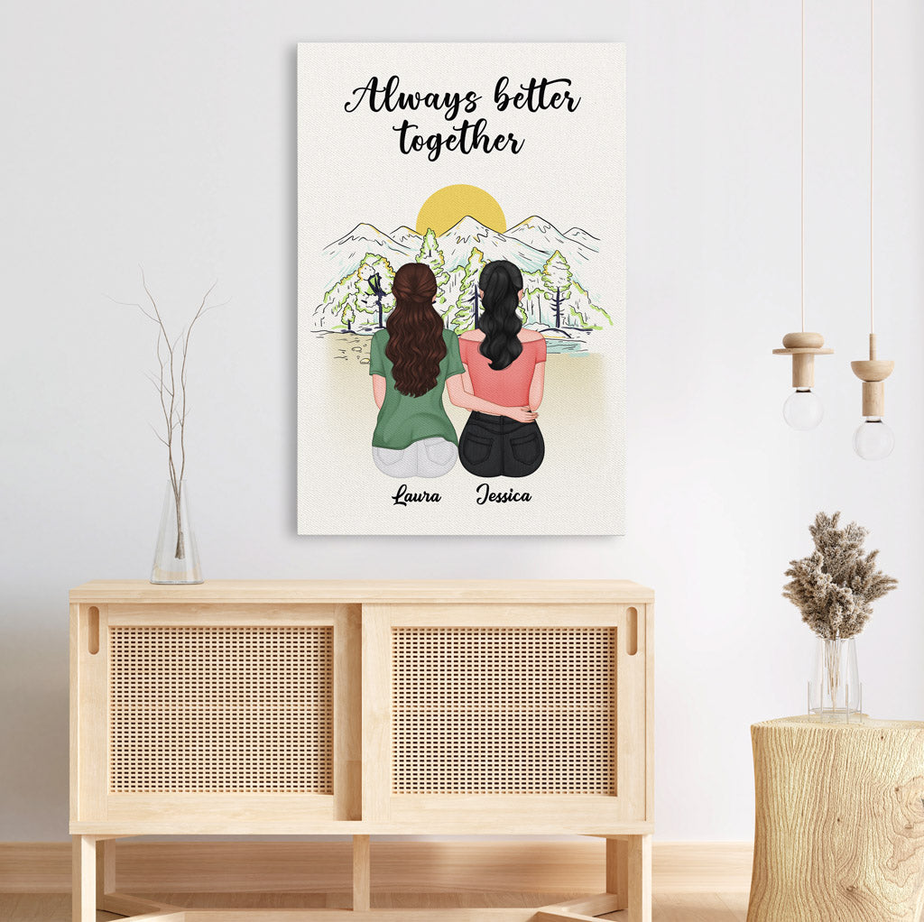 Personalized Always Better Together Canvas