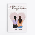 Personalized You Will Always Be My Person Canvas