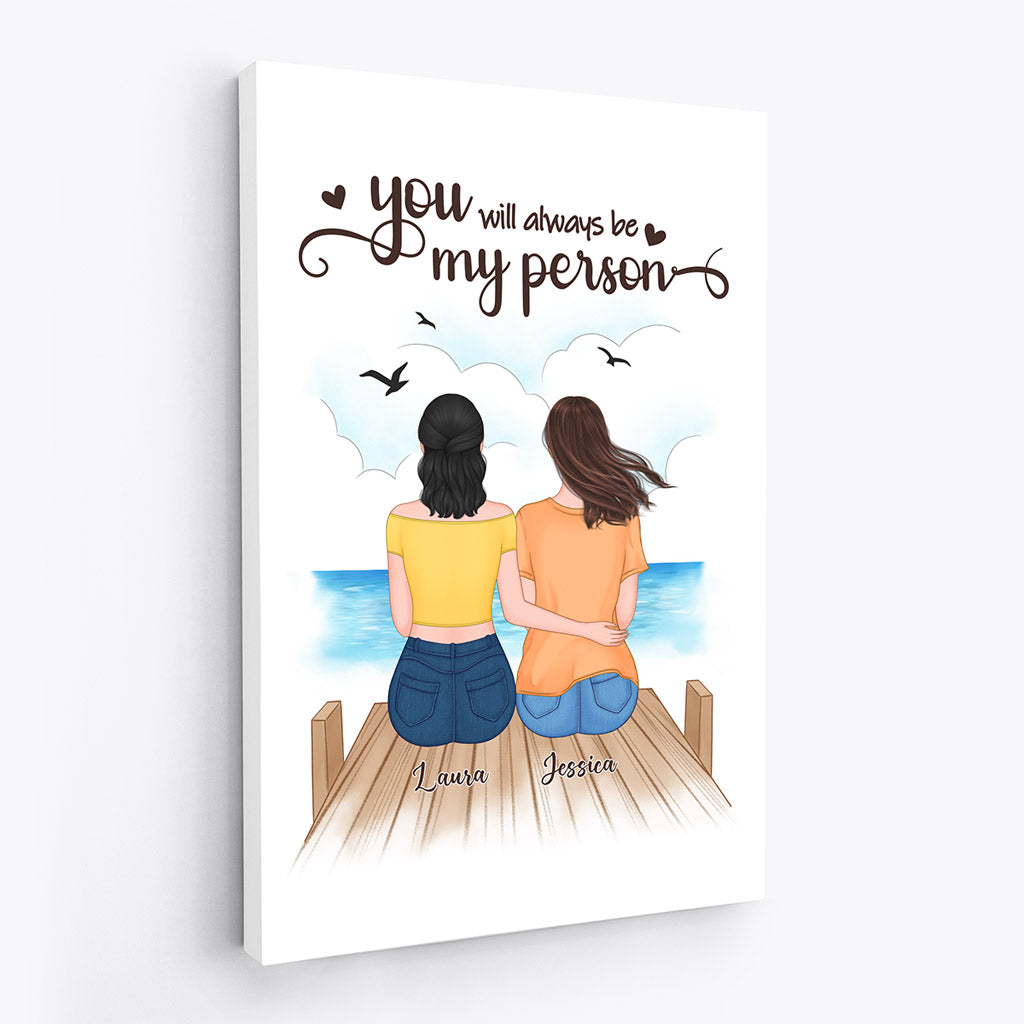 Personalized You Will Always Be My Person Canvas