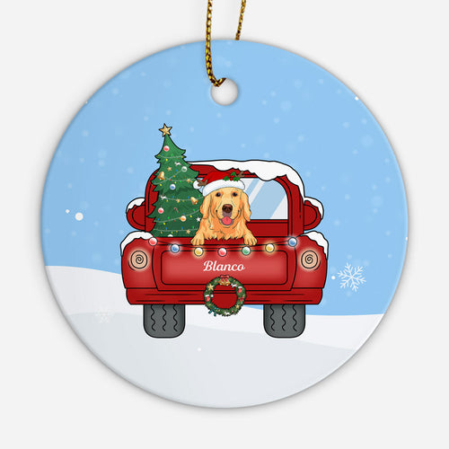 Dog Name Ornaments - Dog Gifts For Owners - Personalized Christmas Gift