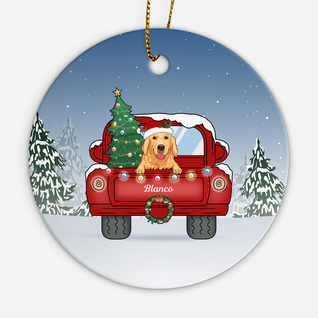 Dog Name Ornaments - Dog Gifts For Owners - Personalized Christmas Gift