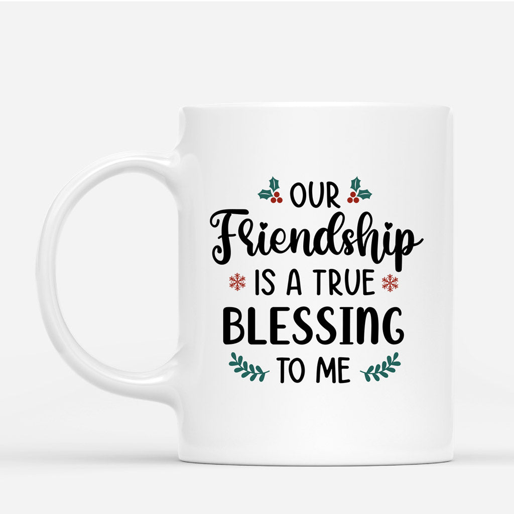 Personalized Our Friendship Is A True Blessing Mug