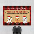Merry Christmas Door Mats - Dog Lovers Gifts - Personalized Gifts For Christmas