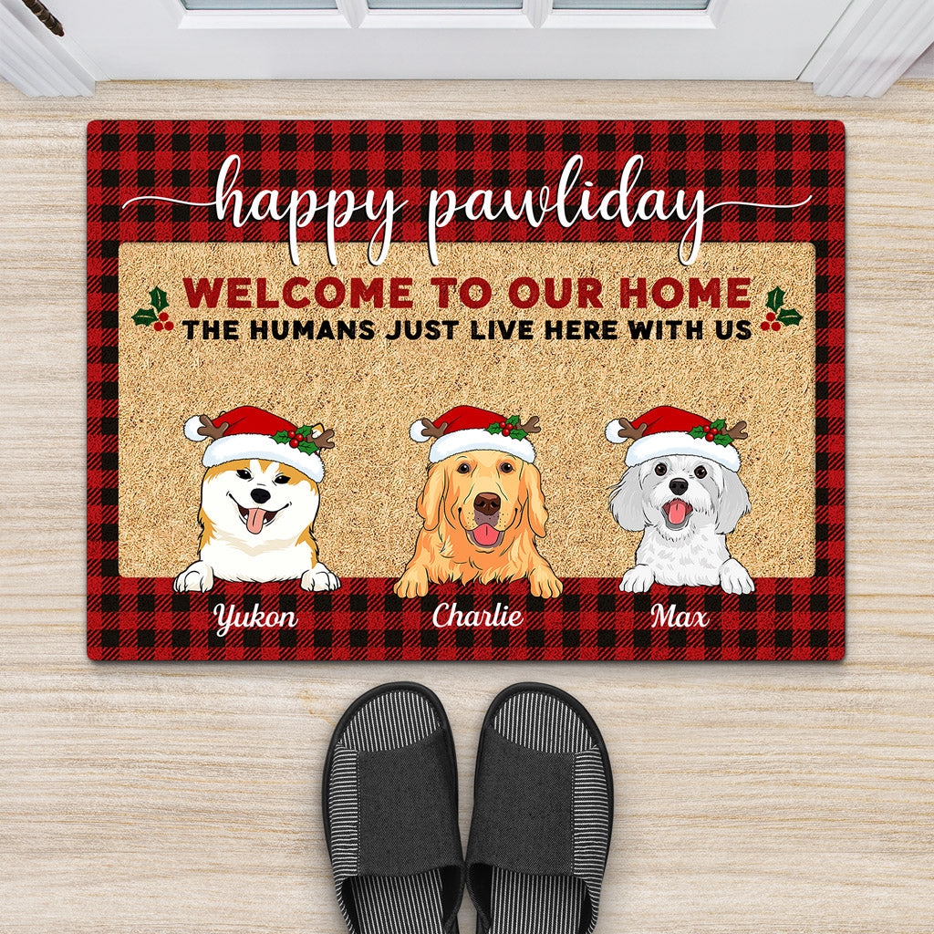 Merry Christmas Door Mats - Dog Lovers Gifts - Personalized Gifts For Christmas