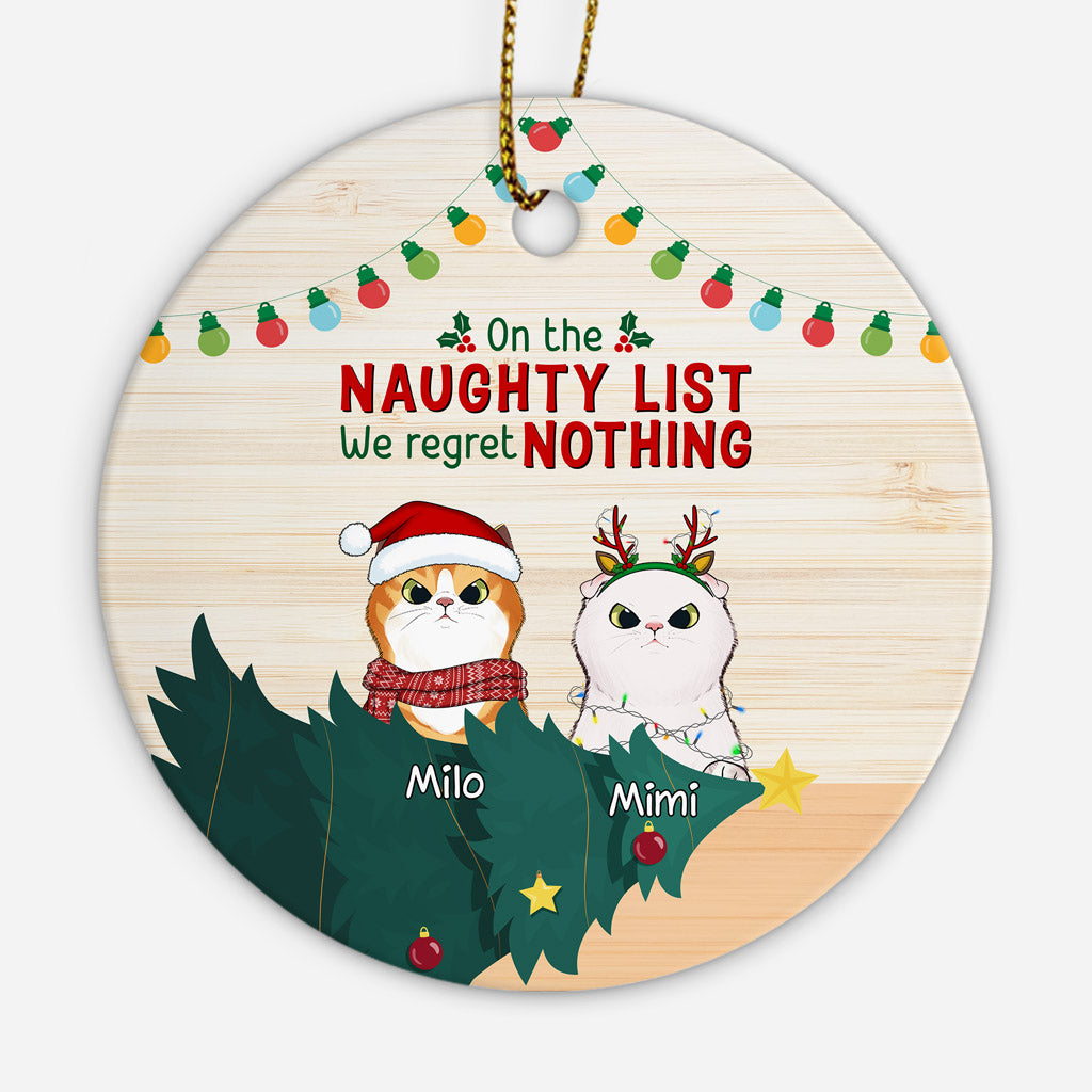 Personalized We Regret Nothing Ornaments