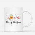 Merry Woofmas - Christmas Dog Mugs Personalized With Dog Face