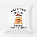 Happiness Is Pillows - Custom Dog Gift - Personalized Christmas Gifts