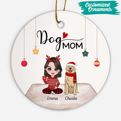 Dog Mom Ornaments - Personalized Dog Gifts For Owners - Custom Christmas Gifts