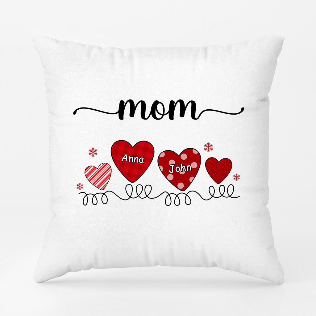 Personalized Grandma/Mom Little Sweethearts Pillow