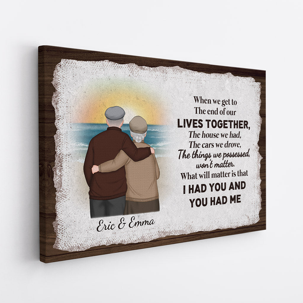 Personalized I Had You And You Had Me Canvas