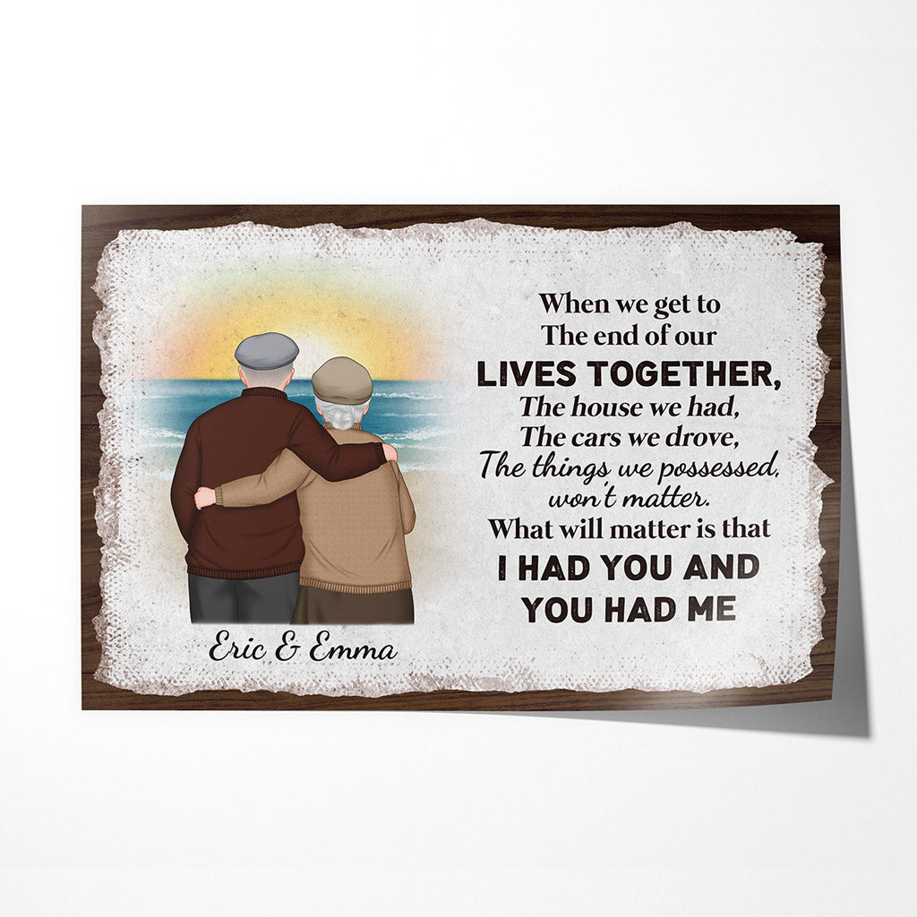 Personalized I Had You And You Had Me Posters