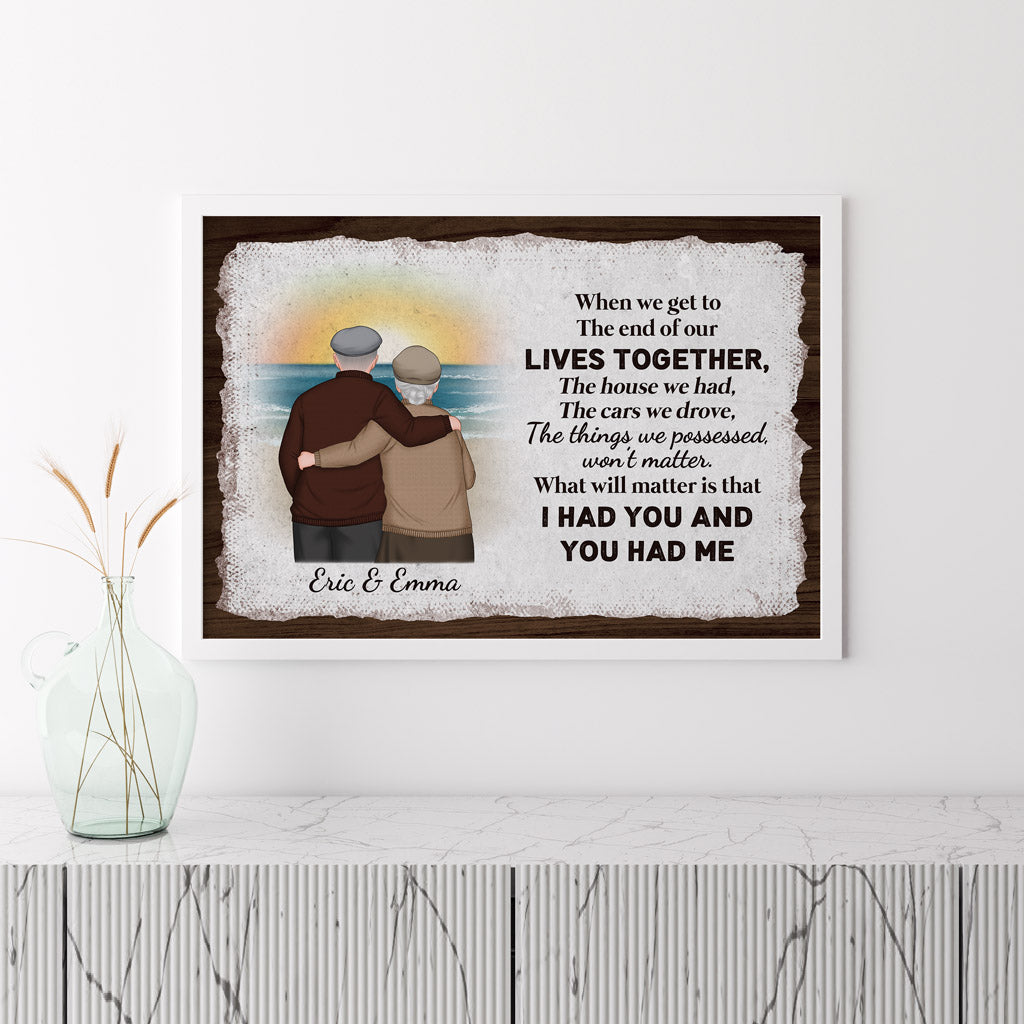 Personalized I Had You And You Had Me Posters