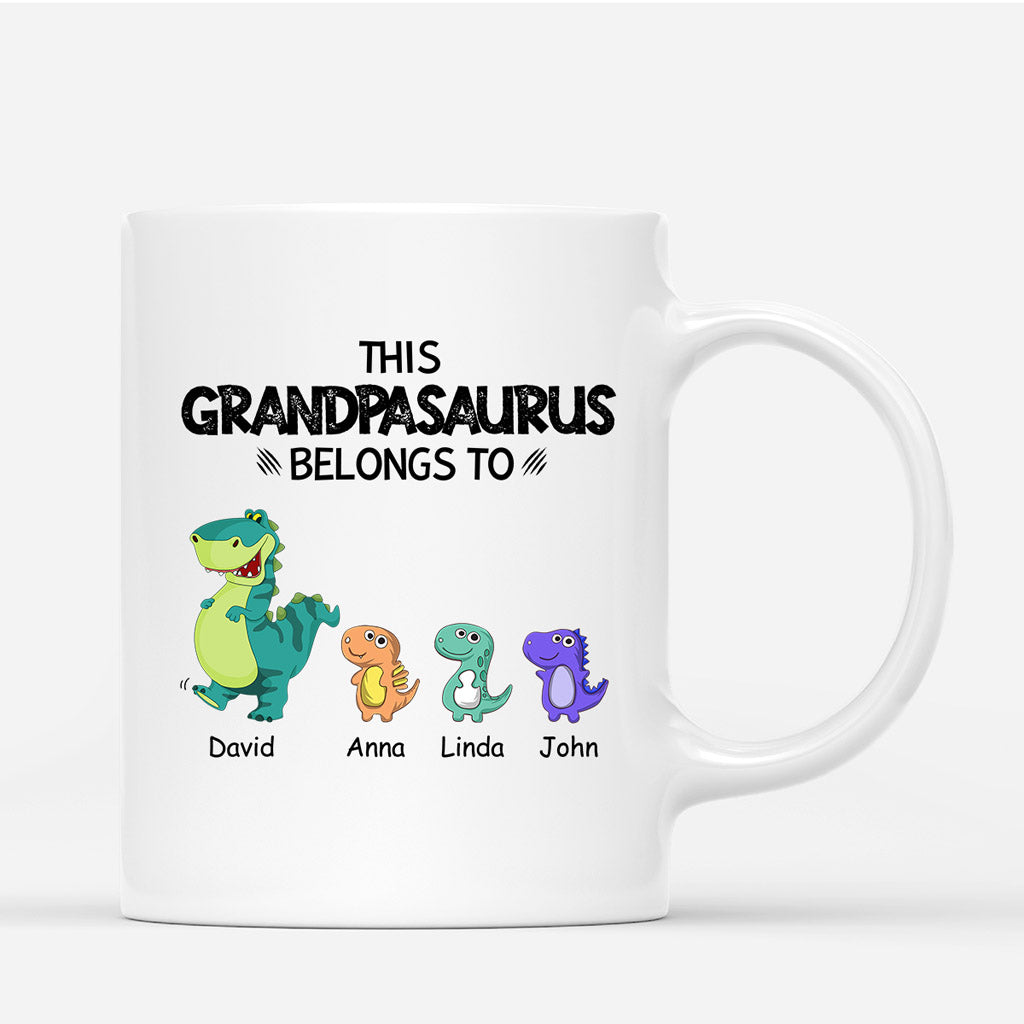Personalized This Grandpasaurus Belongs To Mugs