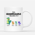 Personalized This Grandpasaurus Belongs To Mugs