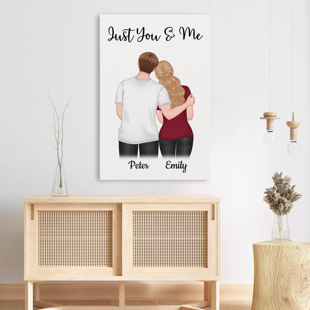 Personalized Just You Me Canvas