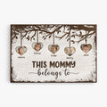 This Grandma/Mommy Belongs To Canvas - Custom Family Gifts