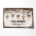 This Grandma/Mommy Belongs To Poster - Personalized Family Reunion Gifts