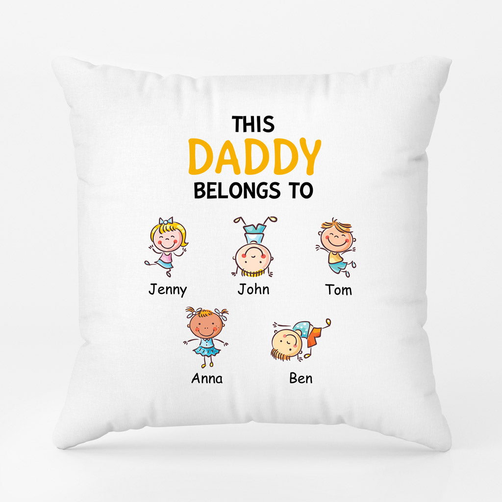 Personalized This Grandpa Daddy Belongs To Pillows