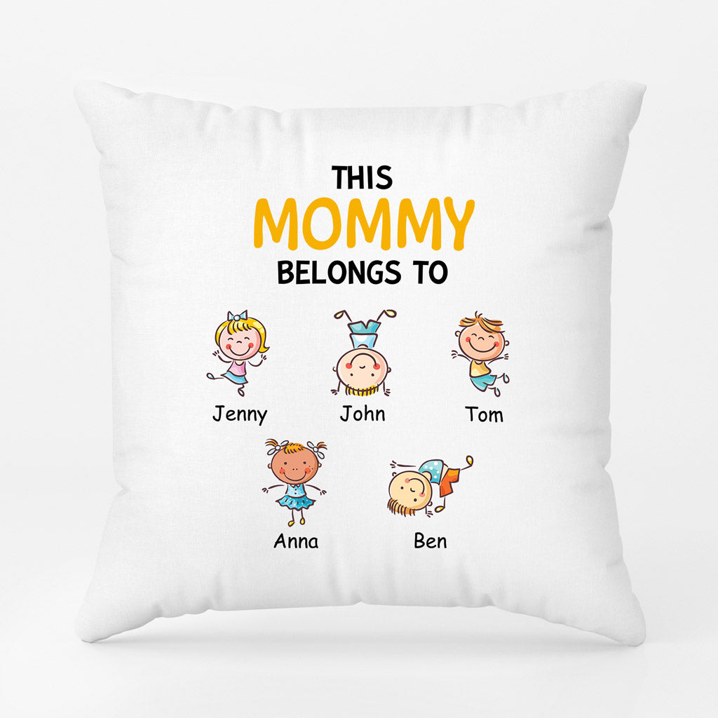Personalized This Grandma Mommy Belongs To Pillows