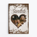 Grandkids Make Life More Grand Canvas - Personalized Family Gift