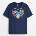 Personalized Wonderful Mommy Grandma In Hearts T-shirt