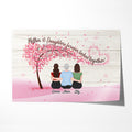 Personalized Mother & Daughter Forefer Linked Together Poster