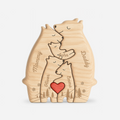 Wooden Bears Family Puzzle - Custom Family Christmas Gifts