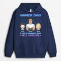 Personalized Gamer Dad Like Normal But Cooler Hoodie
