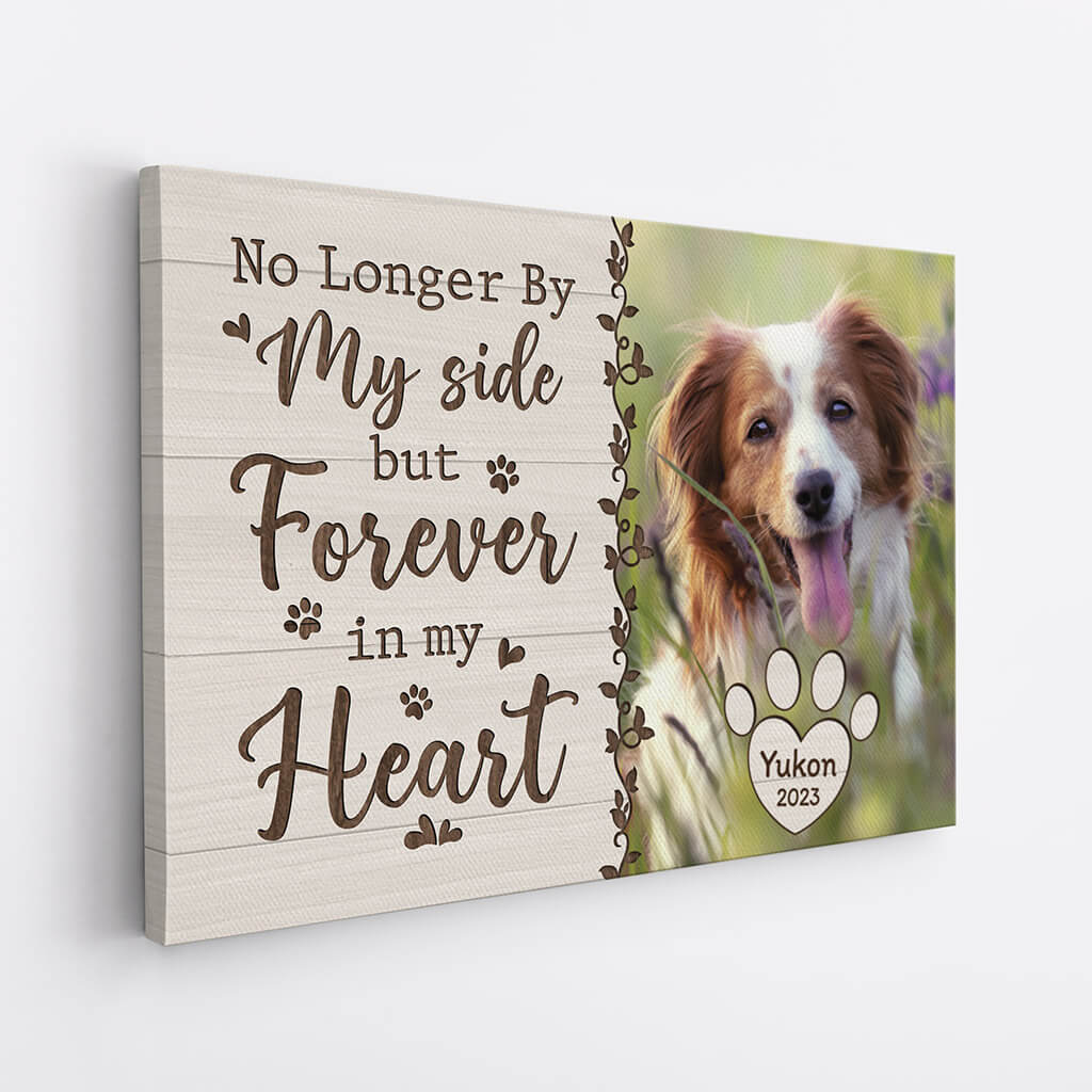 Personalized No Longer By Our Side But Forever In Our Hearts Canvas