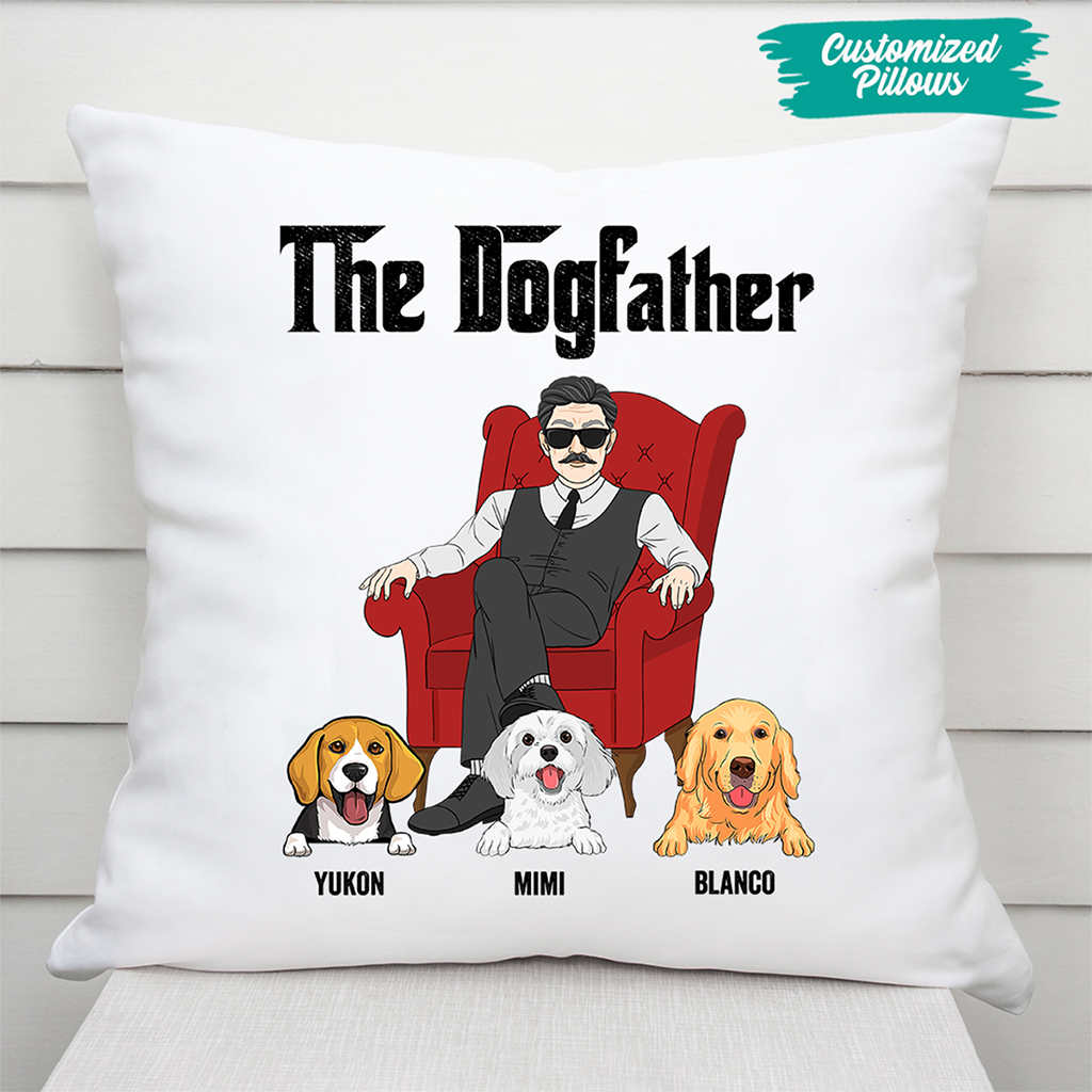 Personalized The Dogfather Pillow