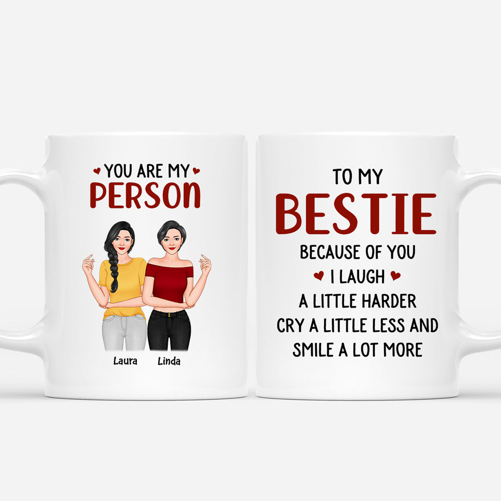 Personalized Bestie You Are My Person Mugs