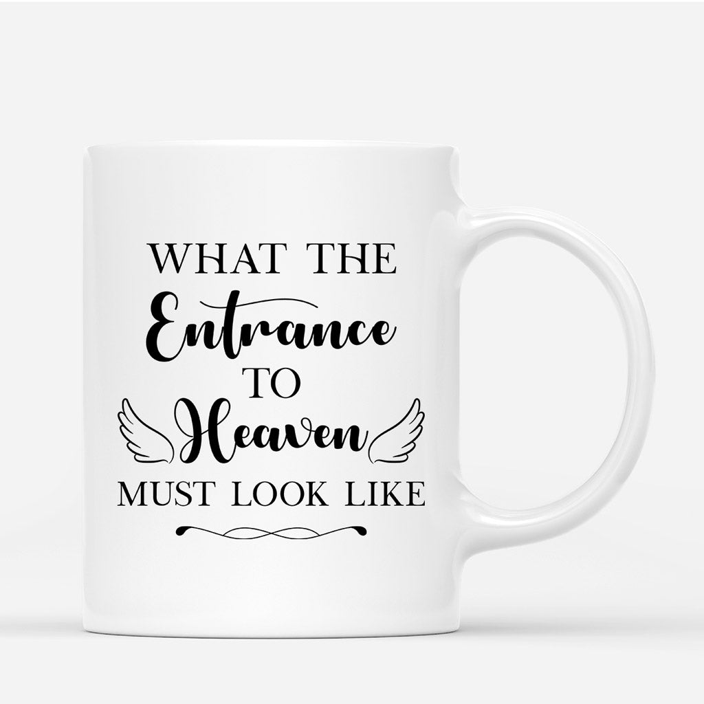The Entrance To Heaven - Custom Dog Picture Coffee Mugs - Memorial Gifts for Loss Of A Dog