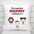 Personalized This Awesome Mommy Belongs To Pillows