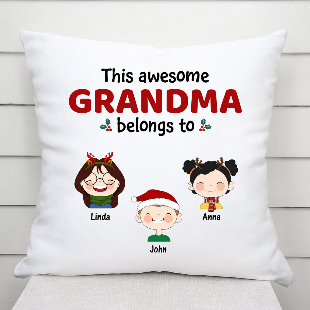Personalized This Awesome Mommy Belongs To Pillows